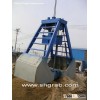 Hand dumping clamshell grab