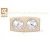 High temperature class Aspen Sauna Thermometer Hygrometer Wood Mount Sauna Gauges