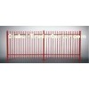 Red Residential Ornamental Aluminum Fence of Powder Coated