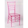 Indoor Red Colourful Resin Chiavari Chair UV Protection For Restaurant