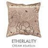100 Polyester Square Embroidered Decorative Pillows Faux Silk For Bedding