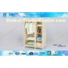 Portable Closet Wardrobe Storage Racks / Sliding Wardrobe Clothes Rack with Wheels