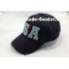 Promotional Black Washed Baseball Cap Boy Summer Sport Velcro Hat