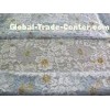 Curtain Modern Gold Colored Big Eyelash Lace And Fabric Trimming High Grade