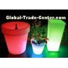 Water Resistant PE LED Glow Furniture , SPA / Bar / Pub Luminous LED Flower Pot