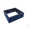 Plastic frame for panel filters
