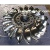 Stainless steel 0Cr13Ni4Mo Forged CNC Pelton Turbine Runner / Pelton Wheel with Diameter Below 2.5m
