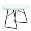 Round Foldable Plastic Blow Molded Table For Living Room / Outdoor