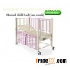 Manual child adjustable medical beds one crank for home care L1650  W800  H650 - 1260mm