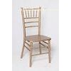 Modern Beige Wood Chiavari Tiffany Chair , UV Protection Metallic Wooden Chair