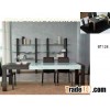 Soiled Wood and Glass Top Dining Table BT128