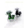 Green Decorate Glass Ornaments for Home Decor , Restaurant Decor