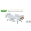 Manual patient hospital comfort adjustable medical beds with ABS Head and Foot Board