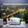 Office Interior Decorative Self -Adhesive Wallpaper with Small  / Large Size CK12-158S