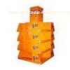 Custom pop cardboard pallet box Display / greeting card display rack for shop display