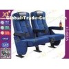 High Back Heavy Spring Fixed Theatre Seating Chairs With Plastic Cup Holder