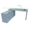 White Wooden Smart Office Desk with Bluetooth Speaker / LED Lamb