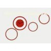 Red Acrylic Art Contemporary Wall Clocks,  Decorative Clock For Badroom LY-059