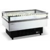 Top Open Island Commercial Refrigerator Freezer 450L For Store , White Painting