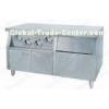 Stainless Steel Commercial Chip Warmer With cabinet , 1500x760x790mm