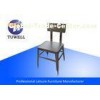Armless Heavy Duty Ergonomics Steel Dining Chairs With Welding Structure