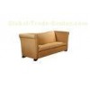 Fabric Upholstered long high back sofa for Family Apartment living room