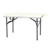 White Foldable Blow Molded Table , Garden / Camping Plastic Table