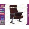 Fabric Upholstery Aluminum Alloy Government Auditorium Chairs Dirt Resistant