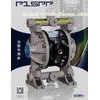 PCB Air Powered Polypropylene Diaphragm Pump White With Check Valve