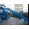 CQJ Waste Tire Recycling Production Line With 8 Belt Conveyor Tire Cutter