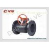 UPVC / PVC 2 Way full bore Flange Plastic Ball Valve Worm-gear operation