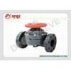 GR-PP weir type flange plastic diaphragm valve, ANSI#150,JIS10K,DIN 1/2"~10"