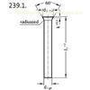 DIN1530 SKH51 Mold Ejector pins Shape D customized for plastic mold