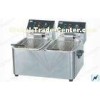 Stainless Steel Electric Deep Fryers , Dual Basket Deep Fryers