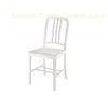 White Waterproof Leisure Plastic Chair For Banquet Wedding , 47 * 40 * 88 Cm