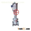 Pneumatic power station gate valve