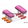 two component metal insert screw driver mold china, inserted screw driver over molding