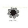Wear Resistant Steel High Strength Wire Rope Round Strand 8x37