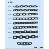 12mm plastic safety barrier link chain