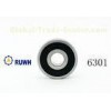 Miniature 6300 Series Bearings , Carbon Steel Deep Groove 6301 2RS Bearing
