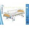 Triple Shakes Metal Manual Mechanical Hospital Patient Bed With Aluminum Handrails