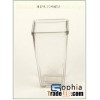 machine made square glass vases
