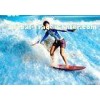 Attractive Flowrider Surf Machine Water Ride , Waterproof Single Flow Ride