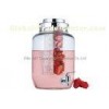 2 Gallon glass beverage dispenser with Infuser / water infuser dispenser OEM