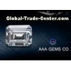5 Carat / 3 Carat Classic White Moissanite , Emerald Cut Moissanite