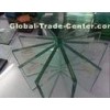 Flat Glass Building Material Indoor Toughened Glass Panels Heat - Resistant