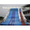 Custom Blue Kids Inflatable Slides Jumping Bounce Rental With Brazil HR4040