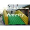 0.55mm pvc tarpaulin Inflatable zorb ramp with continue air blower