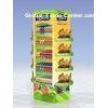 5 Layer Retail POS wooden display stand For Supermarket Beverage