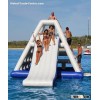 Customized Multicolour Big Inflatable Water Toys , Beach Water Slide With Fun